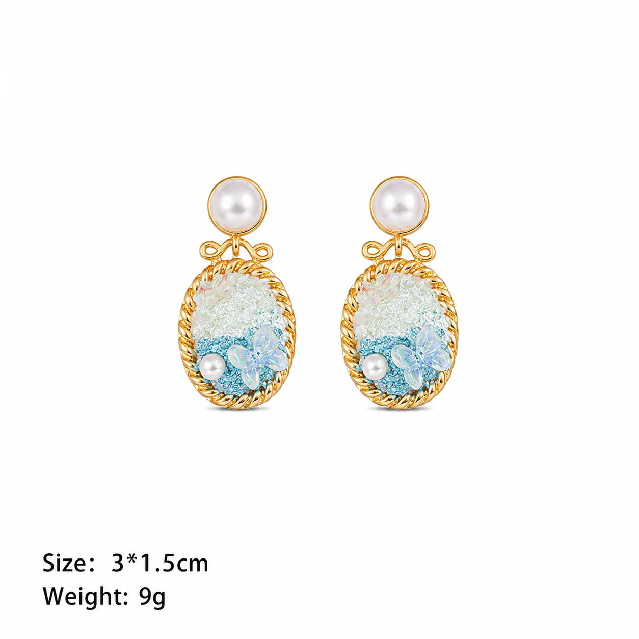 Female New Design Pink Green Blue Freshwater Pearl S925 Silver 18k Gold-plated Earring Low MOQ in Stock Elegant Glitter Jewelry