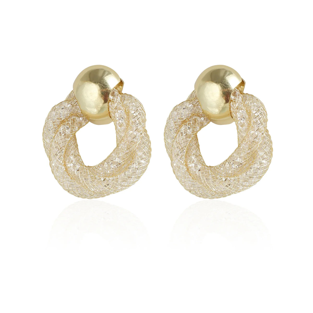 Fashion Golden VintageRetro Bold Classic Drop Earrings for Girls Sweet Elegant Dainty Jewelry for Women Ladies Accessories