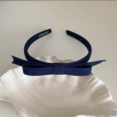 Ladies Grid Dots White Blue Slim Headbands Fashion Elegant Simple Lightweight Bulk Order in Stock Hairbands Accessory for Daily