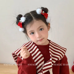 Classic Solid Color Simple Bowknot Hair Clips for Baby Girls Fruits Cherry Alligators for Kids Children Hair Accessories Chic