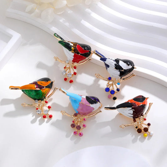 Fashion Birds Animals Sweet Trendy Brooches for Girls Stylish Cute Pins Jewelry for Women Ladies Accessories Chinese Supplier