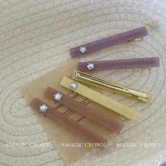 Glitter Solid Color Elegant Hair Clips for Girls Lustrous Fashion Trendy Graceful Chic Alligator for Women Hair Accessories