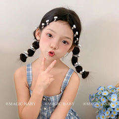 Girls Silver Heart Small Hair Ties Mini Alligator Clips Fashion Chic Simple in Stock Hair Accessories for Children Daily Causal