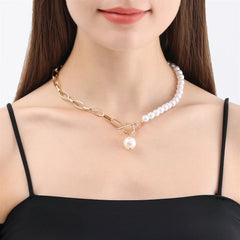 Fashion Imitation Pearl Sweet Elegant Necklaces for Girls Trendy French Style Jewelry for Women Ladies Accessories Wholesale