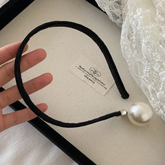 Solid Color Minimalistic Simple Head Band for Girls Imitation Pearl Elegant Graceful Hair Band for Women Ladies Hair Accessories