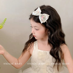Sweet Cute Bowknot Flower Imitation Pearl Head Band for Baby Girls Elegant Graceful Hair Band for Kids Children Hair Accessories