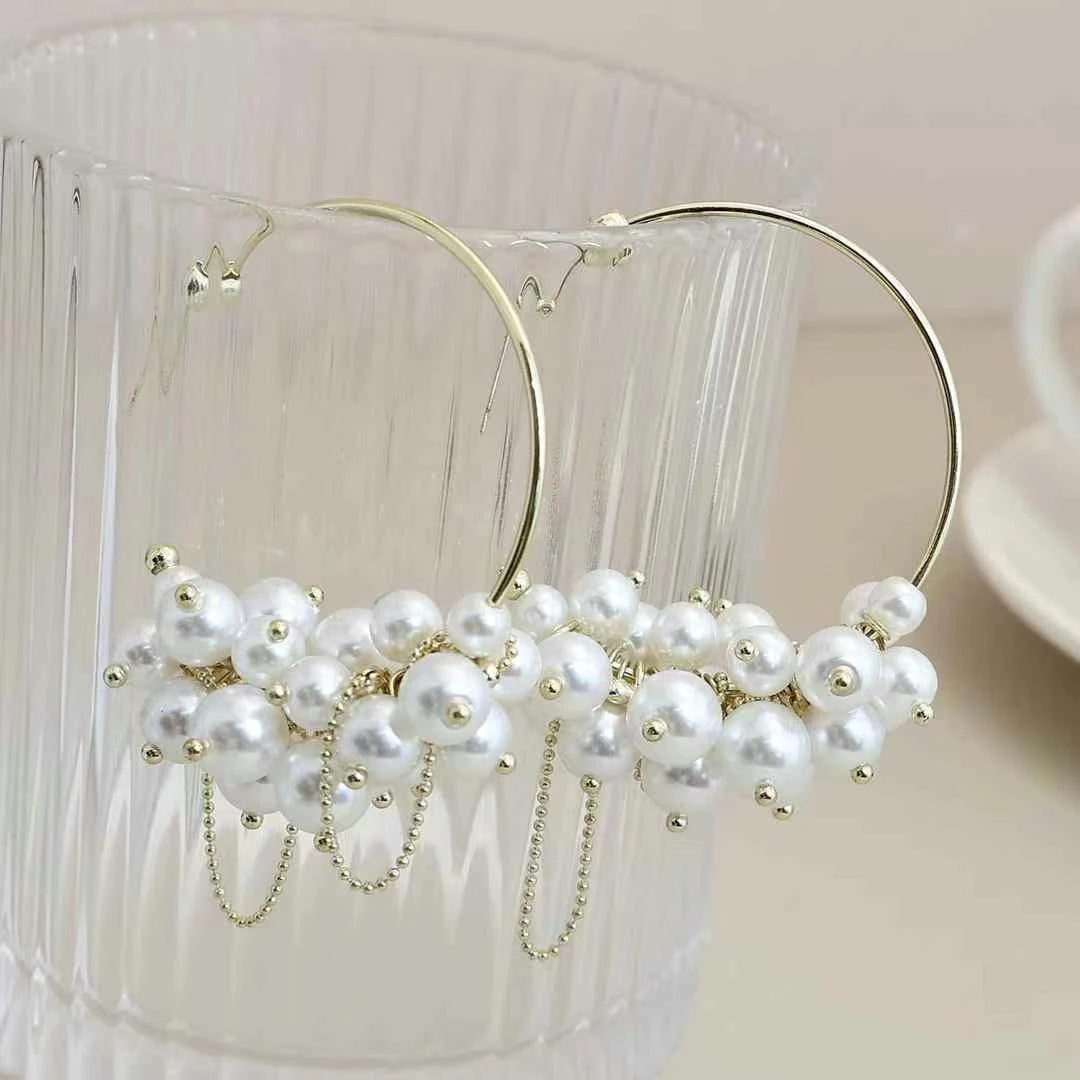 Simple Fashion Sweet Minimalistic Hoop Earrings for Girls Flower Floral Jewellry for Women Ladies Accessories Chinese Supplier