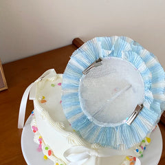 Girly Blue Glitter Lightweight Bowknot Alligator Clips Fashion Elegant Chic in Stock Hairpins Accessories for Children Birthday