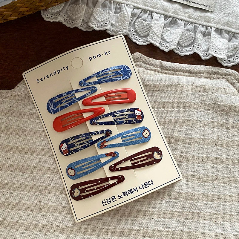 Fashion Water Drop Simple Hair Clips for Baby Girls Durable Trendy Snap Clips for Kids Children Hair Accessories in Stock