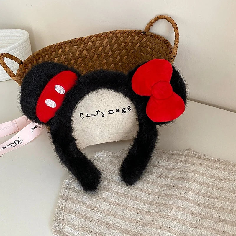 Cute Sweet Fluffy Hairband for Baby Girls Bowknot Cartoon Head Band for Kids Children Hair Accessories Chinese Suppliers