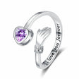 The opening is adjustable. / Purple