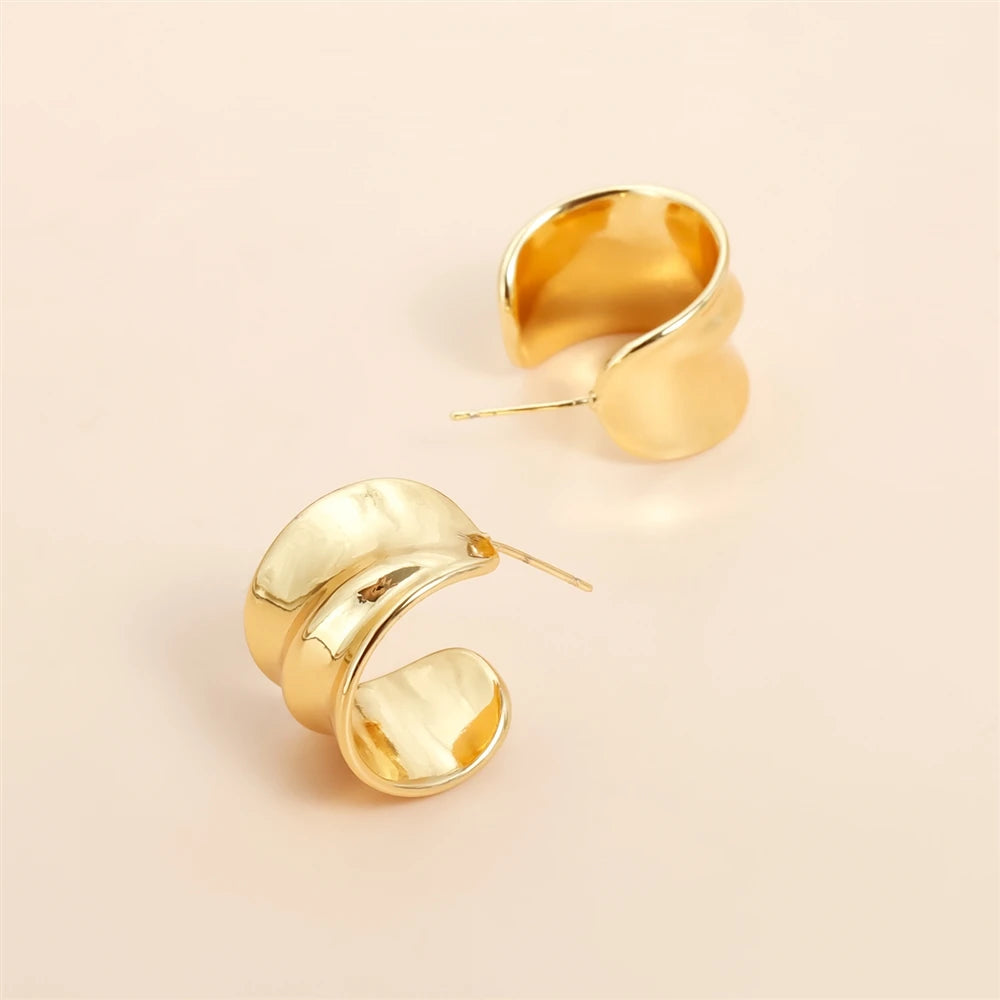 Fashion Simple Glitter Classic Vintage Retro Drop Earrings for Girls Sweet Luxury Dainty Jewelry for Women Ladies Accessories