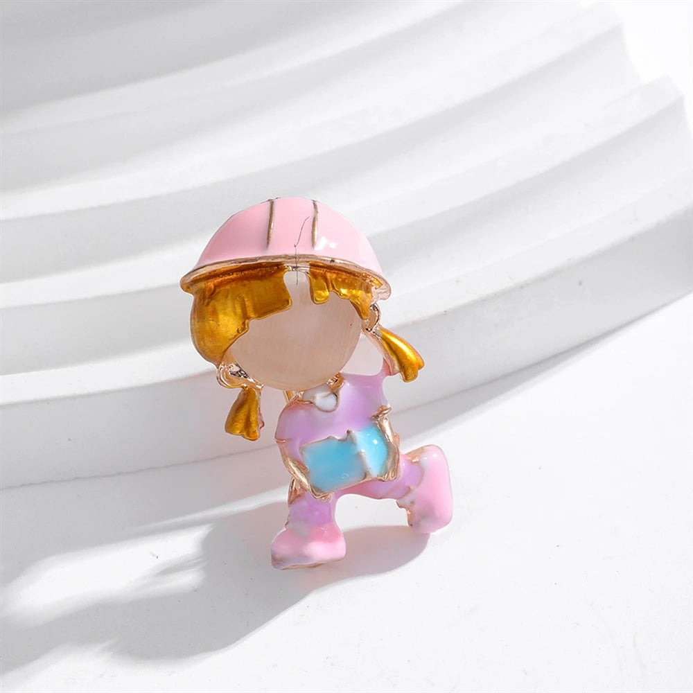 Fashion Cartoon Sweet Brooches for Girls Trendy Elegant Cute Pins Jewelry for Women Ladies Accessories Chinese Supplier Hot Sale