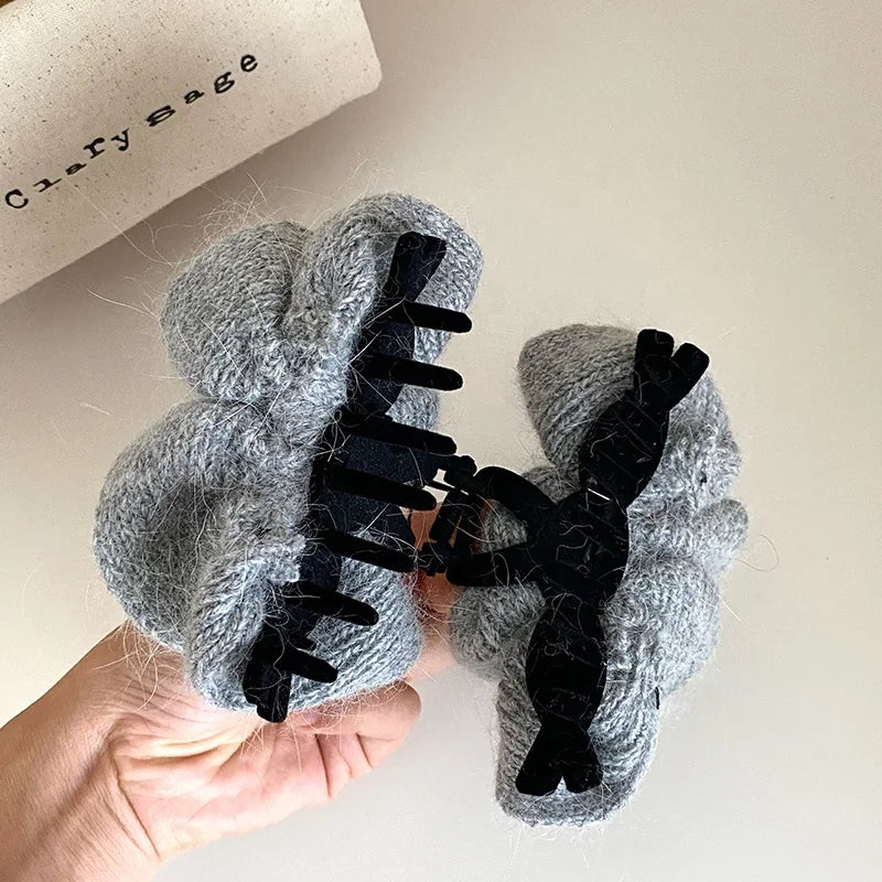 Female Solid Color Simple Large Hair Claw Fashion Chic Elegant Customized Wholesale in Stock Hair Clips Accessories for Women