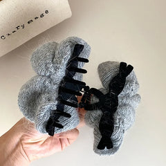 Female Solid Color Simple Large Hair Claw Fashion Chic Elegant Customized Wholesale in Stock Hair Clips Accessories for Women