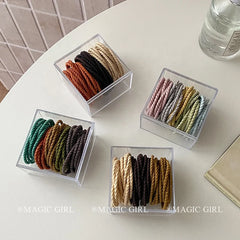 Simple Solid Color High Elastic Scunchies for Girls Fashion Sweet Hair Ties in Stock for Women Ladies Hair Accessories Trendy