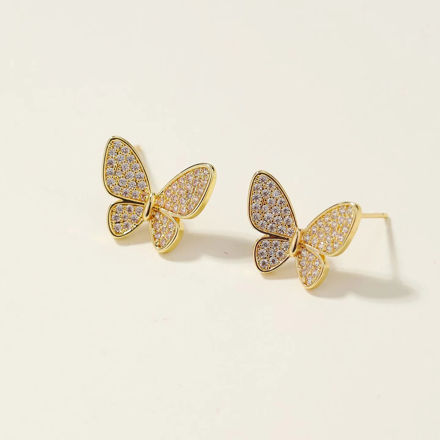 Classic Butterfly Simple Trendy Stud Earrings for Girls Leopard Glitter Jewelry for Women Ladies Accessories Elegant Bijuterias