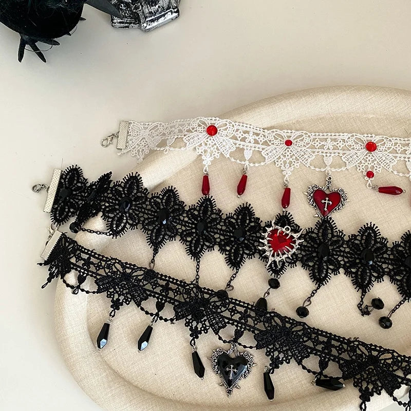 Female Solid Colored Halloween Festival Necklace Celebration Fashion Elegant Bulk Order in Stock Collarbone Necklace Accessories