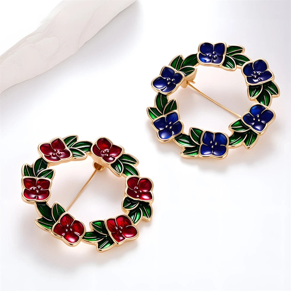 Fashion Luxury Flowers Sweet Floral Brooches for Girls Stylish Pins Jewelry for Women Ladies Accessories New Design Wholesale