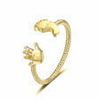 The opening is adjustable. / Gold