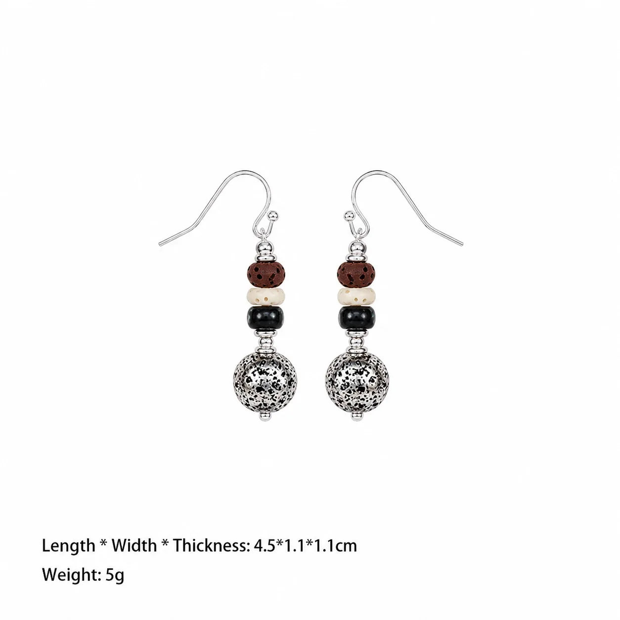 Fashion Natural Stone Beads Drop Earrings for Girls Simple Vintage Jewelry for Women Ladies Wholesale China Manufacturer Bulk