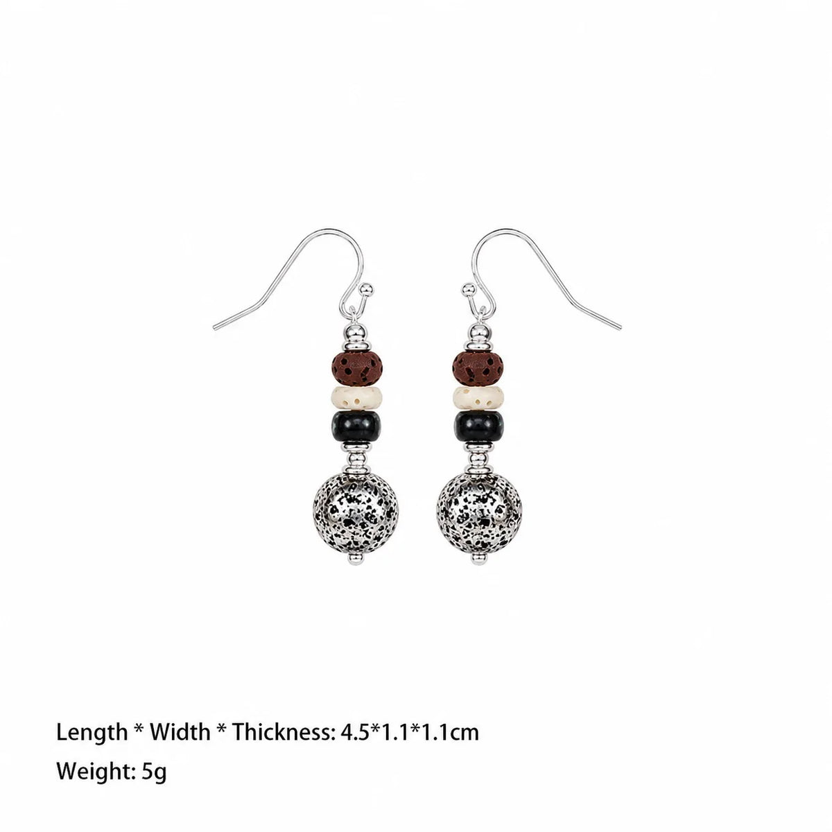 Fashion Natural Stone Beads Drop Earrings for Girls Simple Vintage Jewelry for Women Ladies Wholesale China Manufacturer Bulk