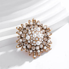 Fashion Imitation Pearl Luxury Brooches for Girls Sweet Elegant Graceful Pins Jewelry for Women Ladies Accessories New Design