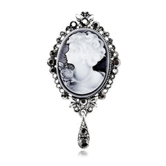 European and American Style Victoria Elegant Sparkle Brooches for Girls Vintage Retro Angel Jewelry for Women Ladies Accessories