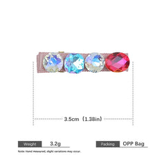 Glitter Sparkle Luxurious Fashion Hair Clips for Girls Sweet Chic Elegant Snap Clips for Women Ladies Hair Accessories in Stock