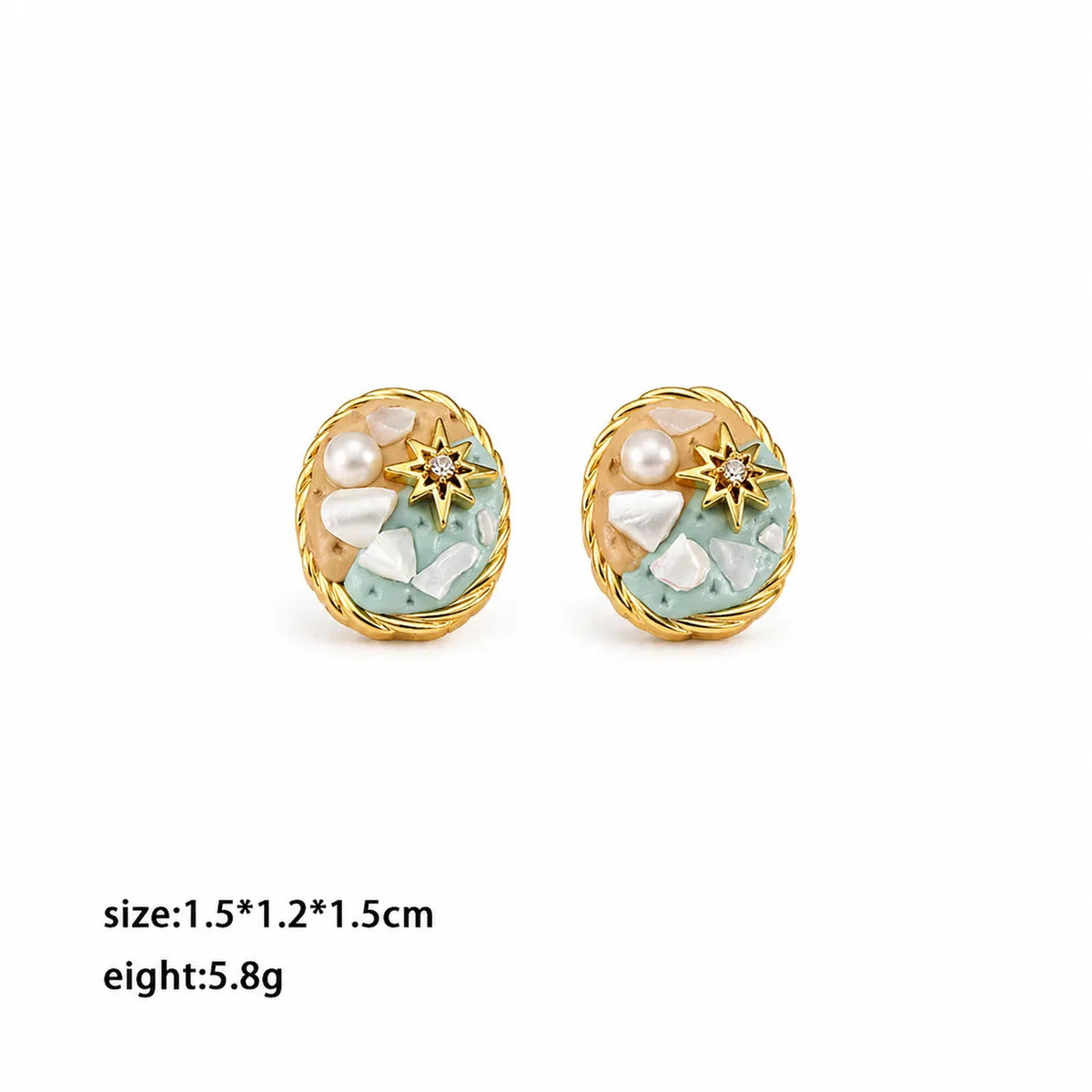 Fashion Sweet Boho Trendy Pearl Stud Earrings for Girls Beach Jewelry for Women Ladies Wholesale China Manufacturer Low MOQ