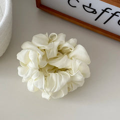 Women's Elegant Lightweight Thick Thin Hair Scrunchies Solid Color Large Hair Ties Accessory Vintage Party Style Wholesale Stock