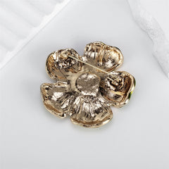 Fashion Glitter Loustrous Vintage Elegant Brooches for Girls Elegant Flowers Pins Jewelry for Women Ladies Accessories Floral