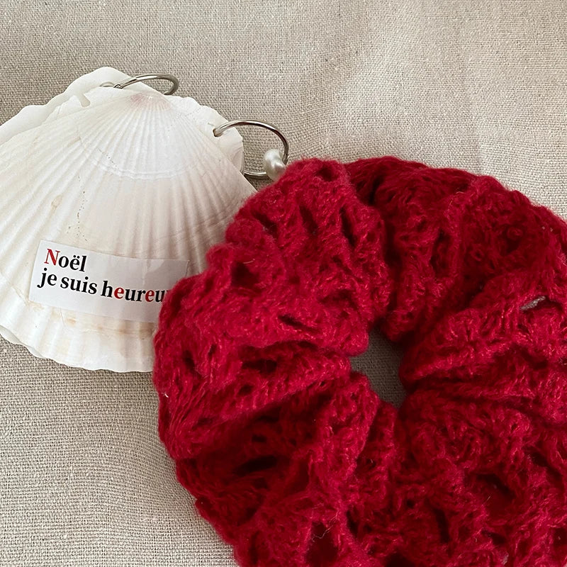 Fashion Trendy Solid Color Scrunchies for Girls Sweet Elegant Hair Ties for Women Ladies Hair Accessories Chinese Supplier