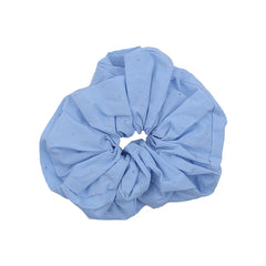 Elegant Blue Glitter Stripe Lace Scunchies Girls Fashion Stylish Sweet Cute Hair Ties for Women Ladies Hair Accessories