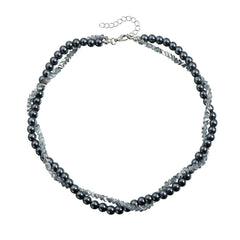 Fashion Luxury Beads Choker Sweet Cool Necklaces for Girls Elegant Earrings Jewelry Sets Suits for Women Ladies Accessories