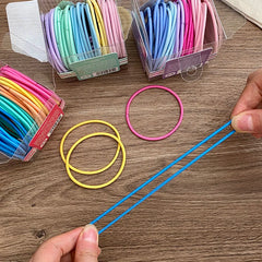 Hot Sale Colorful High Elastic Solid Color Small Scrunchies Trendy Graceful Classic in Stock Hair Ties Accessories for Women Kid