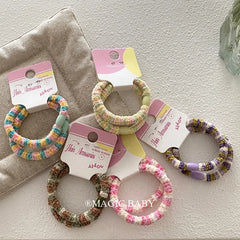 Fashion Simple High Elastic Scrunchies Cute Sweet Trendy Sporty Hair Ties for Baby Girls and Kids Children Hair Accessories