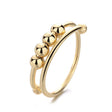 The opening is adjustable. / Gold