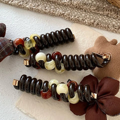 Fashion Flower Animals Telephone Wire Hair Ties for Baby Girls Cute Sweet Durable Scrunchies for Kids Child Hair Accessories