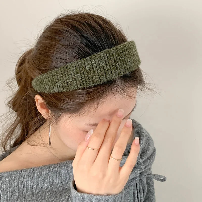 Fashion Simple Solid Color Minimalistic Wide Head Band for Girls Graceful Elegant Hair Band for Women Ladies Hair Accessories
