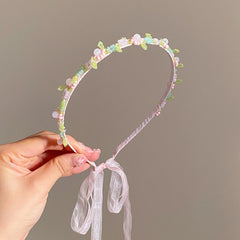Fashion Trendy Sweet Cute Flower Head Band for Girls Princess Elegant Graceful Hair Band for Women Ladies Hair Accessories
