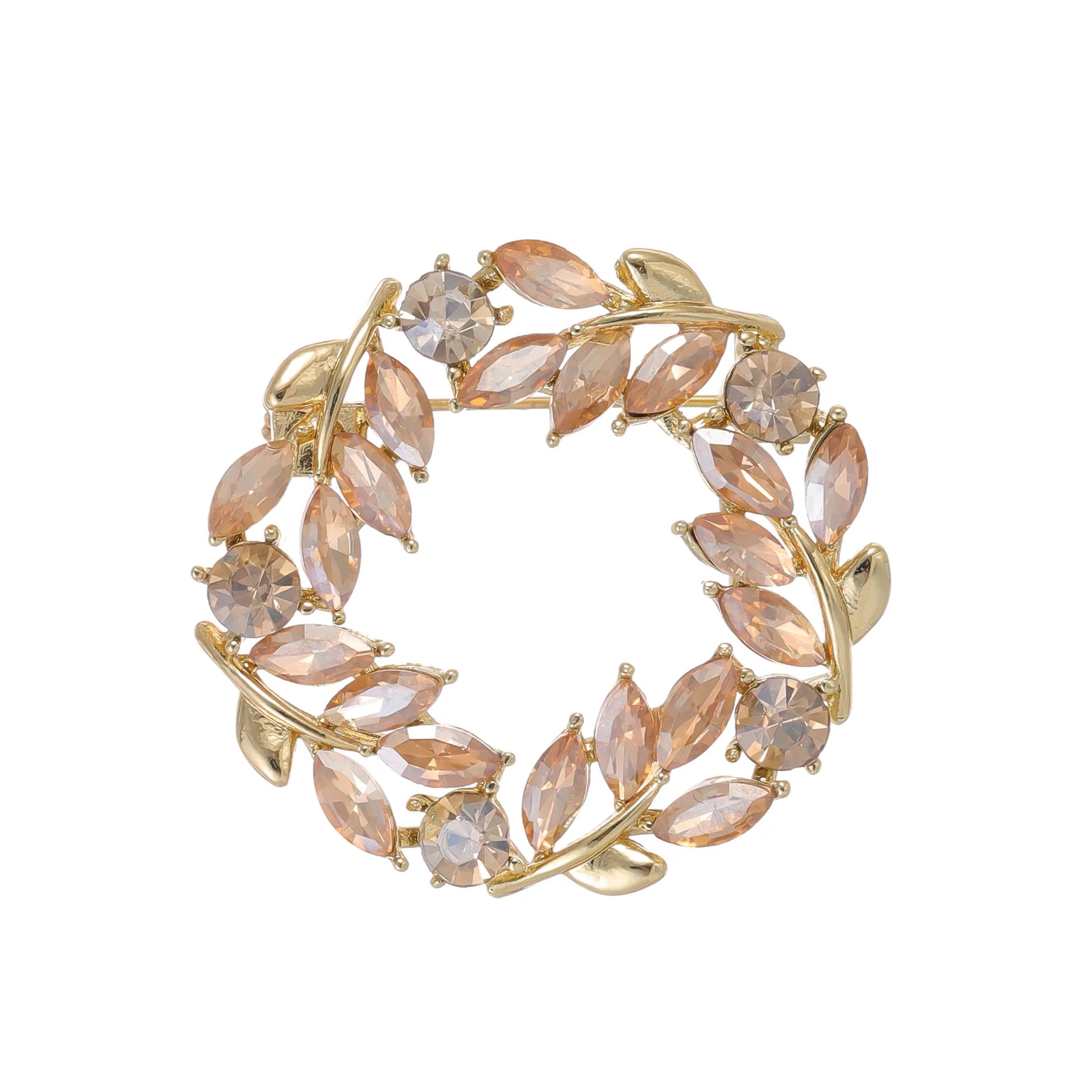 Fashion Glitter Rhinestone Sweet Brooches for Girls Elegant Dainty Charms Pins Jewelry for Women Ladies Accessories Hot Sale