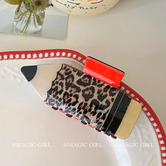 Cute Playful Pencil Shaped Hair Claw Clips for Girls Stripe Fashion Stylish Haarpange for Women Ladies Hair Accessories Trendy