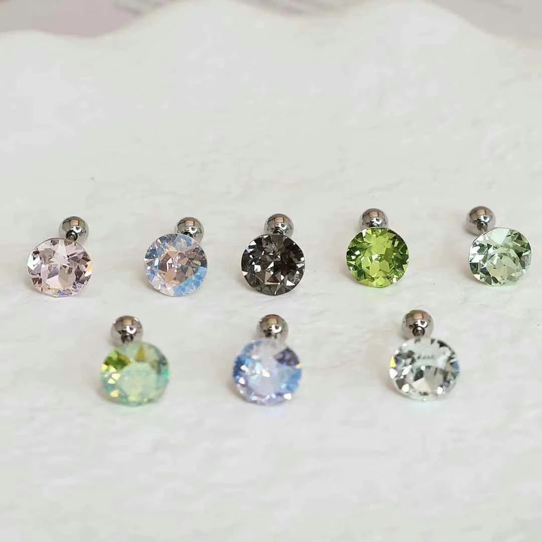 Flower Fashion Simple Classic Stud Earrings for Girls Rhinestone Art Deco Sweet Jewellry for Women Ladies Accessories Chic