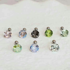 Flower Fashion Simple Classic Stud Earrings for Girls Rhinestone Art Deco Sweet Jewellry for Women Ladies Accessories Chic