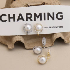 Fashion Simple Glitter Sweet Elegant Clip on Earrings for Girls Refined Latest Jewelry for Women Ladies Accessories Wholesale