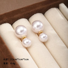 Fashion Pearl Sweet Elegant Classic Stud Earrings for Girls Trendy Simple Jewelry for Women Ladies Wholesale China Supplier