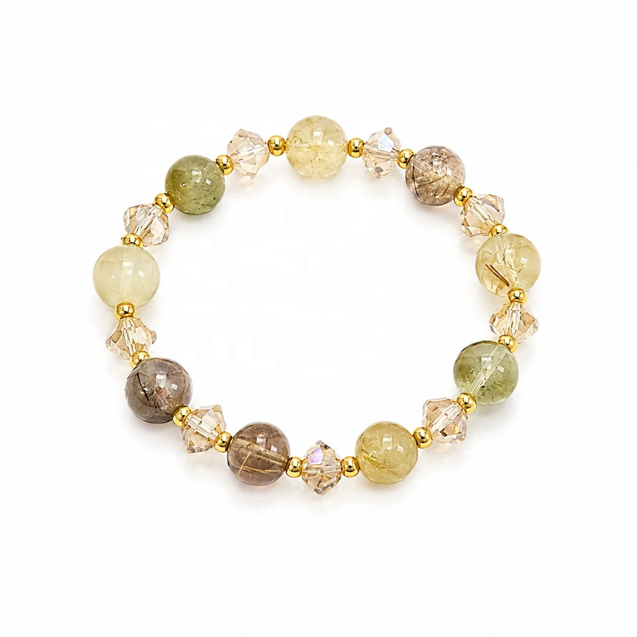 Female Sweet Fashion Beads Crystal Glaze Bracelet Factory Price Low MOQ in Stock Trendy Jewelry for Women Daily Causal Party Use