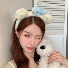 Hot Sale Downy Crab Shark Animals Blue Dots Headbands Sweet Cute Fashion Wholesale in Stock Hairbands Accessories for Daily Use