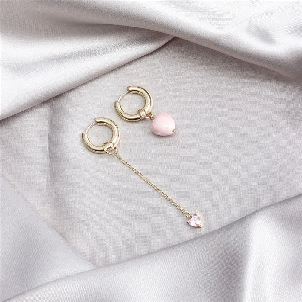 Fashion Sweet Heart Irregular Drop Earrings for Girls Elegant Trendy Jewellry for Women Ladies Accessories Chinese Supplier
